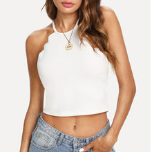 Load image into Gallery viewer, Sexy Halter Crop Top Women 2019 Summer Fitness Skinny Tight Bustier Crop Top Tee Shirt Belly Casual Dance Tops Vest Tank Tops