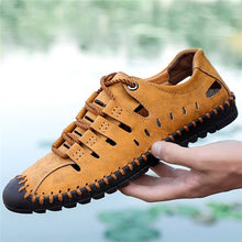 Load image into Gallery viewer, MIXIDELAI New Summer Comfortable Casual Shoes Loafers Men Shoes Quality Split Leather Shoes Men Flats Hot Sale Moccasins Shoes