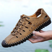Load image into Gallery viewer, MIXIDELAI New Summer Comfortable Casual Shoes Loafers Men Shoes Quality Split Leather Shoes Men Flats Hot Sale Moccasins Shoes