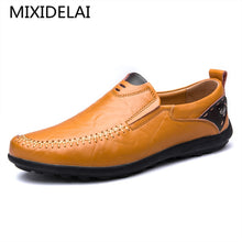 Load image into Gallery viewer, MIXIDELAI Fashion Casual Driving Shoes Genuine Leather Loafers Men Shoes 2019 New Men Loafers Luxury Flats Shoes Men Chaussure