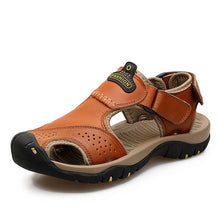 Load image into Gallery viewer, Vancat 2019 Summer Genuine Leather Outdoor Men&#39;s Shoes Men Sandals For Male Casual Shoes Water Walking Beach Sandalias Sandal