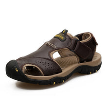 Load image into Gallery viewer, Vancat 2019 Summer Genuine Leather Outdoor Men&#39;s Shoes Men Sandals For Male Casual Shoes Water Walking Beach Sandalias Sandal