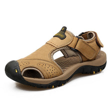 Load image into Gallery viewer, Vancat 2019 Summer Genuine Leather Outdoor Men&#39;s Shoes Men Sandals For Male Casual Shoes Water Walking Beach Sandalias Sandal