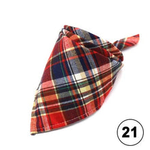 Load image into Gallery viewer, Pet Dog Bandana Small Large Dog Bibs Scarf Washable Cozy Cotton Plaid Printing Puppy Kerchief Bow Tie Pet Grooming Accessories