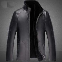 Load image into Gallery viewer, Winter Genuine Leather Jacket for Men Fashion Brand BLACK Sheepskin Jackets and Coats with Wool Lining New Arrival 4XL