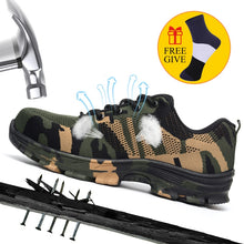 Load image into Gallery viewer, XZMDH Dropshipping Men And Women steel toe Safety Boots Outdoor Breathable Safety shoes For Men Puncture-Proof Workers Sneakers