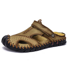 Load image into Gallery viewer, ZUNYU New Casual Men Soft Sandals Comfortable Men Summer Leather Sandals Men Roman Summer Outdoor Beach Sandals Big Size 38-48