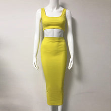 Load image into Gallery viewer, NewAsia Garden Two Piece Set 2 Piece Set Women Winter Ribbed Crop Top And Skirt Set Matching Sets Woman Two Pieces Outfits White