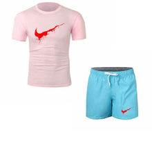 Load image into Gallery viewer, Summer Men's Sets T Shirts+shorts men Brand clothing Two piece suit tracksuit Fashion Casual Tshirts Gyms Workout Fitness Sets