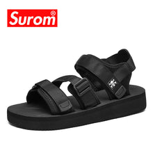 Load image into Gallery viewer, Surom 2019 Summer New Sandals Men Breathable Casual Shoes Fashion Thick Bottom Beach Sandals Outside Soft Non-slip Male Footwear