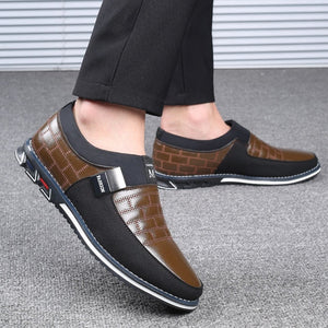 Genuine Leather Men Casual Shoes Brand 2019 Mens Loafers Moccasins Breathable Slip on Black Driving Shoes Plus Size 38-46