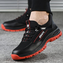 Load image into Gallery viewer, Men Work &amp; Safety Shoes Steel Toe Caps Anti-smashing Anti-puncture Construction Work Boots Non-slip Breathable Security shoes