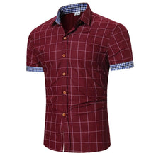 Load image into Gallery viewer, Mens Plaid Button Up