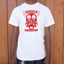 Load image into Gallery viewer, Caution Toxic Gas Emitted Frequently T-Shirt (Mens)