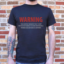 Load image into Gallery viewer, Viewer Discretion T-Shirt (Mens)