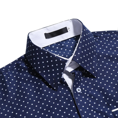 Mens Dotted Button Up